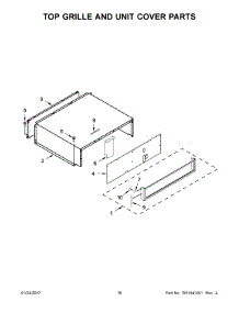 09 - Top Grille And Unit Cover Parts parts for Kitchenaid Refrigerator KBFN506EPA01 from AppliancePartsPros.com