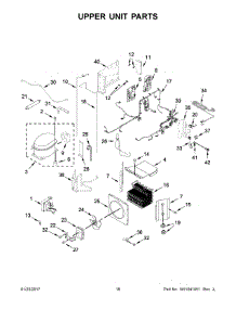 10 - Upper Unit Parts parts for Kitchenaid Refrigerator KBFN506EPA01 from AppliancePartsPros.com