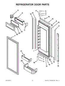 07 - Refrigerator Door Parts parts for Kitchenaid Refrigerator KBFO42FTX08 from AppliancePartsPros.com