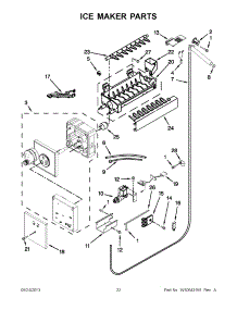 12 - Ice Maker Parts parts for Kitchenaid Refrigerator KBFO42FTX08 from AppliancePartsPros.com