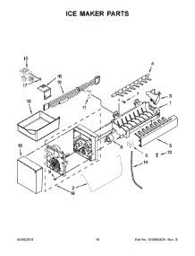 09 - Ice Maker Parts parts for Kitchenaid Refrigerator KBFS22ECWH00 from AppliancePartsPros.com