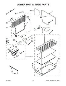 11 - Lower Unit & Tube Parts parts for Kitchenaid Refrigerator KBLO36FTX08 from AppliancePartsPros.com