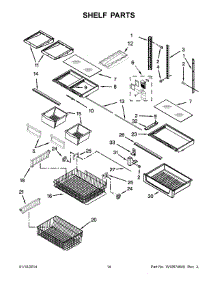 08 - Shelf Parts parts for Kitchenaid Refrigerator KBLS19KCMS00 from AppliancePartsPros.com