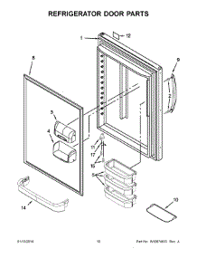 06 - Refrigerator Door Parts parts for Kitchenaid Refrigerator KBLS22KCMS00 from AppliancePartsPros.com