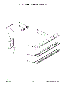 07 - Control Panel Parts parts for Kitchenaid Refrigerator KBSD508ESS00 from AppliancePartsPros.com