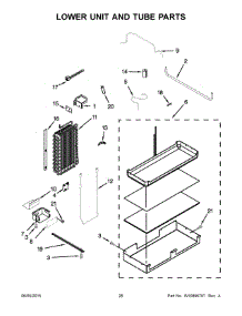 14 - Lower Unit And Tube Parts parts for Kitchenaid Refrigerator KBSD602ESS00 from AppliancePartsPros.com