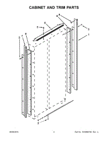 03 - Cabinet And Trim Parts parts for Kitchenaid Refrigerator KBSD606ESS00 from AppliancePartsPros.com