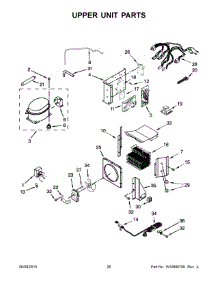 14 - Upper Unit Parts parts for Kitchenaid Refrigerator KBSD606ESS00 from AppliancePartsPros.com