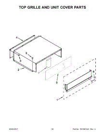 12 - Top Grille And Unit Cover Parts parts for Kitchenaid Refrigerator KBSD612ESS01 from AppliancePartsPros.com