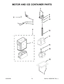 06 - Motor And Ice Container Parts parts for Kitchenaid Refrigerator KBSD618ESS00 from AppliancePartsPros.com