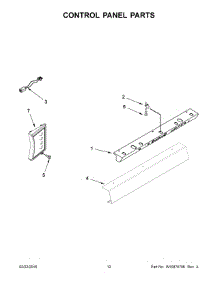 07 - Control Panel Parts parts for Kitchenaid Refrigerator KBSD618ESS00 from AppliancePartsPros.com