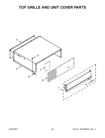 13 - Top Grille And Unit Cover Parts parts for Kitchenaid Refrigerator KBSD618ESS01 from AppliancePartsPros.com