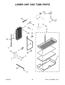 15 - Lower Unit And Tube Parts parts for Kitchenaid Refrigerator KBSD618ESS01 from AppliancePartsPros.com