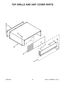 10 - Top Grille And Unit Cover Parts parts for Kitchenaid Refrigerator KBSN508ESS00 from AppliancePartsPros.com