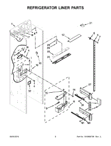 04 - Refrigerator Liner Parts parts for Kitchenaid Refrigerator KBSN602EPA00 from AppliancePartsPros.com