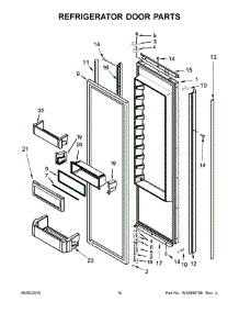 08 - Refrigerator Door Parts parts for Kitchenaid Refrigerator KBSN602EPA00 from AppliancePartsPros.com