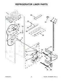 04 - Refrigerator Liner Parts parts for Kitchenaid Refrigerator KBSN602EPA01 from AppliancePartsPros.com