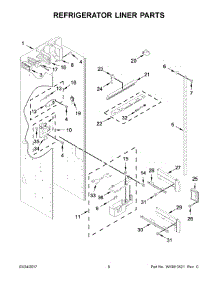 04 - Refrigerator Liner Parts parts for Kitchenaid Refrigerator KBSN608EBS00 from AppliancePartsPros.com