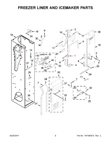 05 - Freezer Liner And Icemaker Parts parts for Kitchenaid Refrigerator KBSN608EBS01 from AppliancePartsPros.com