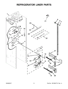 04 - Refrigerator Liner Parts parts for Kitchenaid Refrigerator KBSN608EPA01 from AppliancePartsPros.com