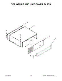 10 - Top Grille And Unit Cover Parts parts for Kitchenaid Refrigerator KBSN608EPA01 from AppliancePartsPros.com