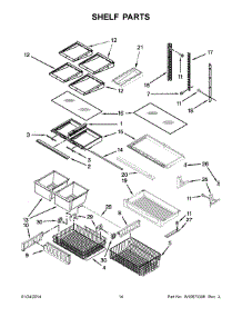 08 - Shelf Parts parts for Kitchenaid Refrigerator KBWS22KCBL00 from AppliancePartsPros.com