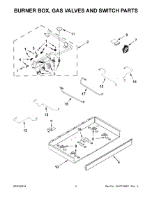 03 - Burner Box, Gas Valves And Switch Parts parts for Kitchenaid Cooktop KCGS350ESS00 from AppliancePartsPros.com
