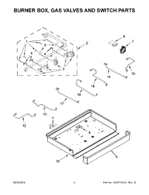 03 - Burner Box, Gas Valves And Switch Parts parts for Kitchenaid Cooktop KCGS956ESS00 from AppliancePartsPros.com