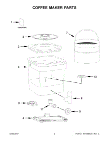 02 - Coffee Maker Parts parts for Kitchenaid Coffee Maker KCM4212SX0 from AppliancePartsPros.com
