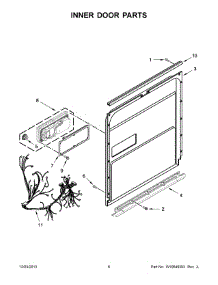 04 - Inner Door Parts parts for Kitchenaid Dishwasher KDFE104DSS0 from AppliancePartsPros.com