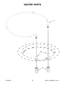 09 - Heater Parts parts for Kitchenaid Dishwasher KDFE104DWH2 from AppliancePartsPros.com