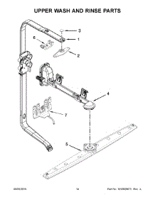 08 - Upper Wash And Rinse Parts parts for Kitchenaid Dishwasher KDFE304DBL2 from AppliancePartsPros.com