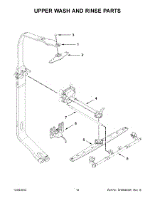 08 - Upper Wash And Rinse Parts parts for Kitchenaid Dishwasher KDHE404DSS0 from AppliancePartsPros.com