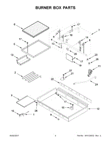 03 - Burner Box Parts parts for Kitchenaid Range KDRS463VSS04 from AppliancePartsPros.com
