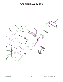 06 - Top Venting Parts parts for Kitchenaid Range KDRS467VMW00 from AppliancePartsPros.com