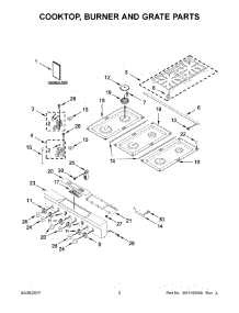 02 - Cooktop, Burner And Grate Parts parts for Kitchenaid Range KDRS467VSS05 from AppliancePartsPros.com