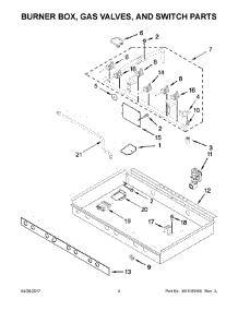 03 - Burner Box, Gas Valves, And Switch Parts parts for Kitchenaid Range KDRS467VSS05 from AppliancePartsPros.com