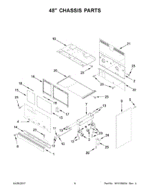 04 - 48" Chassis Parts parts for Kitchenaid Range KDRS483VSS04 from AppliancePartsPros.com
