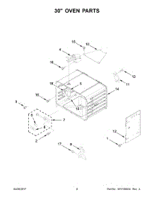 05 - 30" Oven Parts parts for Kitchenaid Range KDRS483VSS04 from AppliancePartsPros.com