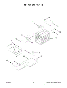 06 - 18" Oven Parts parts for Kitchenaid Range KDRS483VSS04 from AppliancePartsPros.com