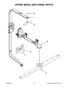 08 - Upper Wash And Rinse Parts parts for Kitchenaid Dishwasher KDTE304DSS1 from AppliancePartsPros.com