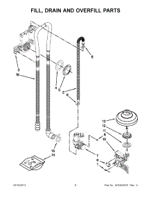 05 - Fill, Drain And Overfill Parts parts for Kitchenaid Dishwasher KDTE554CSS1 from AppliancePartsPros.com
