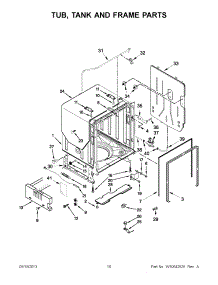 06 - Tub, Tank And Frame Parts parts for Kitchenaid Dishwasher KDTE554CSS1 from AppliancePartsPros.com