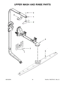 08 - Upper Wash And Rinse Parts parts for Kitchenaid Dishwasher KDTM354DSS1 from AppliancePartsPros.com