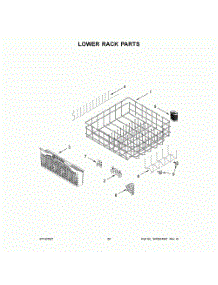 11 - Lower Rack Parts parts for Kitchenaid Dishwasher KDTM354DSS4 from AppliancePartsPros.com