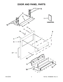 02 - Door And Panel Parts parts for Kitchenaid Dishwasher KDTM384EBS0 from AppliancePartsPros.com