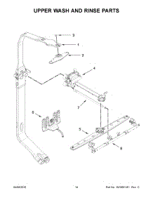 08 - Upper Wash And Rinse Parts parts for Kitchenaid Dishwasher KDTM404ESS1 from AppliancePartsPros.com