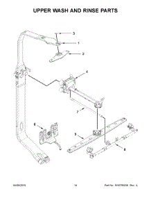 08 - Upper Wash And Rinse Parts parts for Kitchenaid Dishwasher KDTM504EPA0 from AppliancePartsPros.com