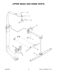 08 - Upper Wash And Rinse Parts parts for Kitchenaid Dishwasher KDTM704ESS0 from AppliancePartsPros.com