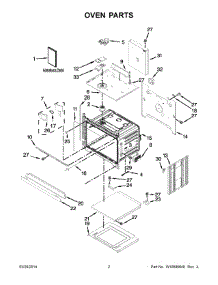 02 - Oven Parts parts for Kitchenaid Oven KEBK101BBL01 from AppliancePartsPros.com